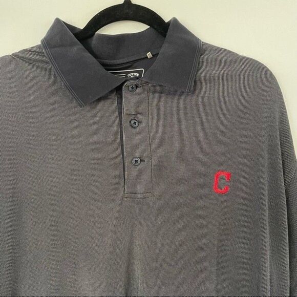 Cutter & buck polo mens Cleveland Indians navy mens polo size large - Picture 3 of 8